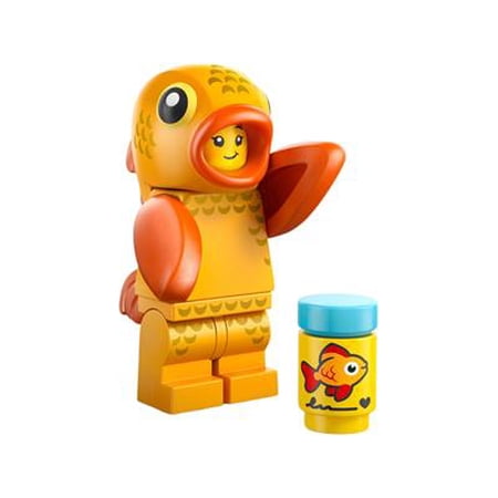 Lego Goldfish Costume - Mini Figures Series 28 Animals, Single Mini Figure (Lego 71050)