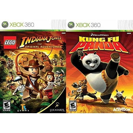 LEGO Indiana Jones and Kung Fu Panda by LucasArts, Xbox 360, Platformer Game, Action & Adventure