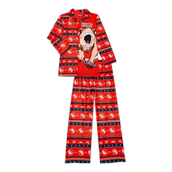 Lego Jurassic Boys 2-Piece Pajama Coat Set Sizes 4-12