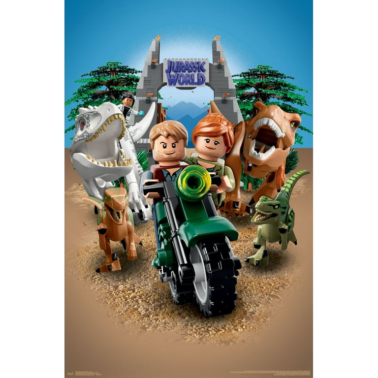 Lego jurassic hot sale world poster