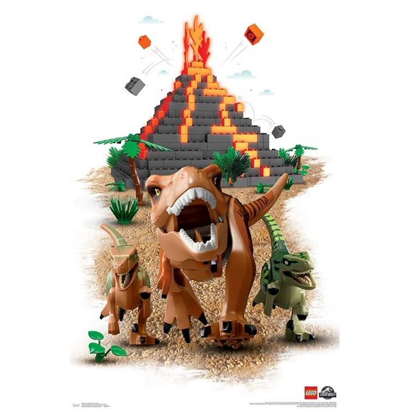 Lego Jurassic World - Run Poster Print (22 x 34)