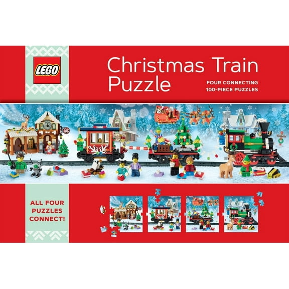 LEGO Christmas Train Puzzle 4 Puzzles