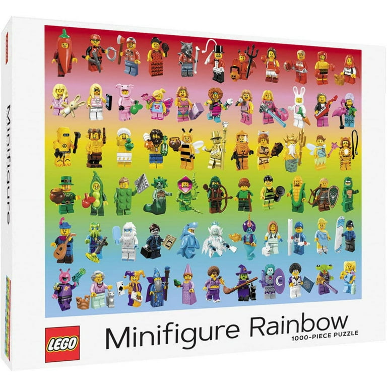 ミニビークルコレクション LEGO Minifigure Rainbow 1000 Piece Puzzle - Walmart.com