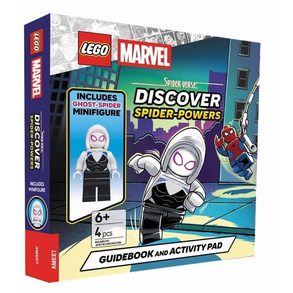 Lego Marvel Spider-Verse Discover Spider-Powers: Includes Ghost-Spider Minifigure, Guidebook, and Activity Pad, (Paperback)