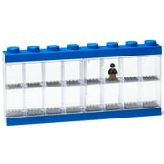 LEGO Large Minifigure Display Case, 16-Compartment Showcase, Blue