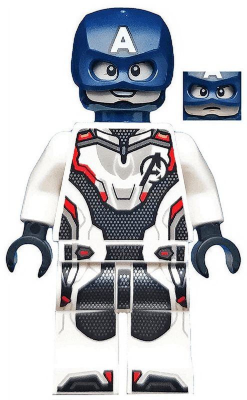 Lego Minifigure New Captain America White Jumpsuit Helmet Walmart
