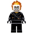 thumbnail image 1 of Lego Minifigure New Ghost Rider, Johnathon 'Johnny' Blaze - White Head, Chain Belt, 1 of 1
