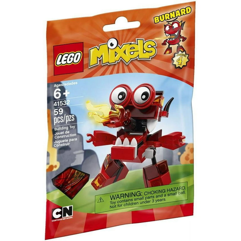 FLARUNE 4点セット おまけつき LEGO Mixels Series 4 BURNARD Set #41532 [Bagged] - Walmart.com