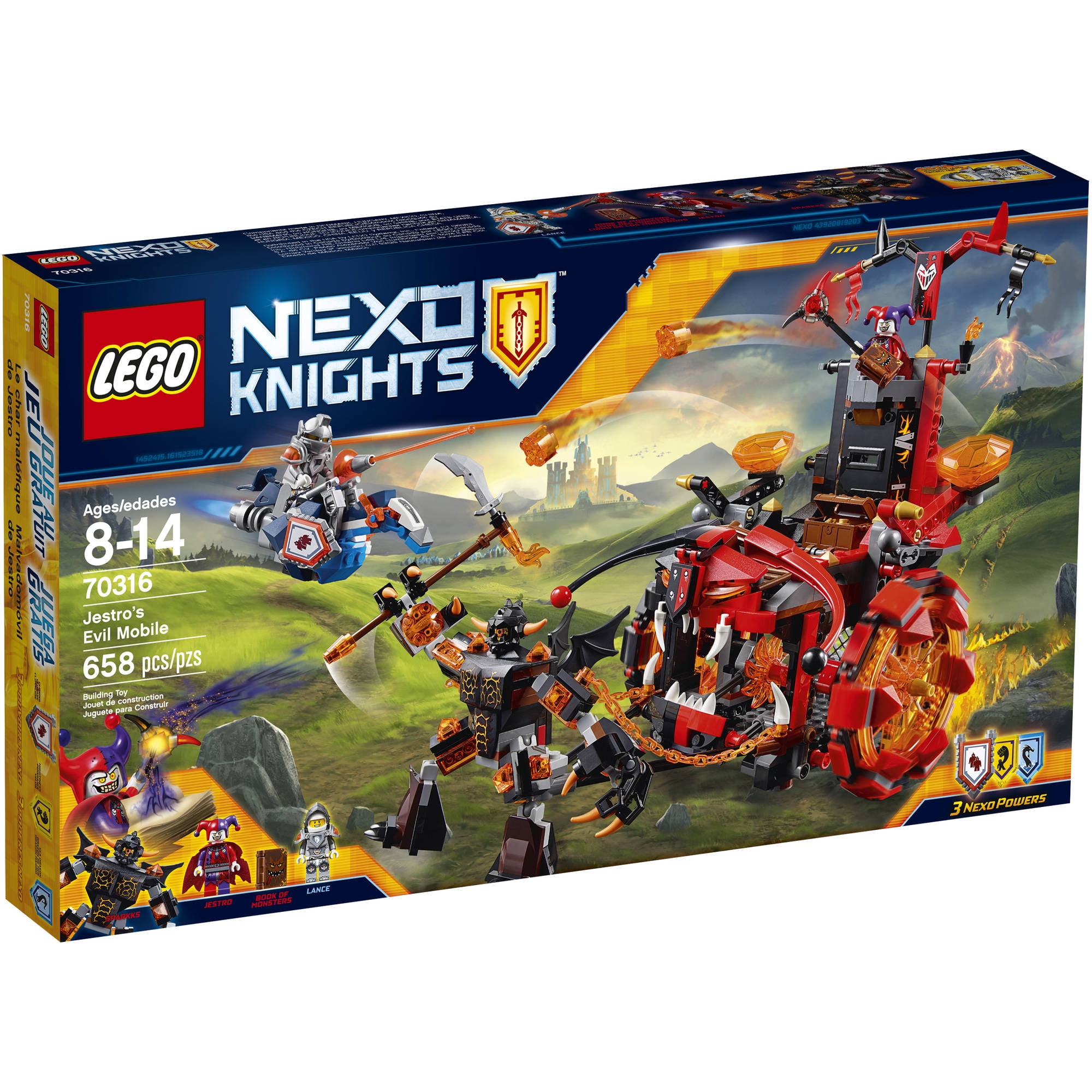 Lego Nexo Knights Jestro's Evil Mobile Building Kit - Walmart.com