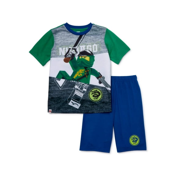 Lego Ninjago Boys 2-Piece Pajama Short Set, Sizes 4-12