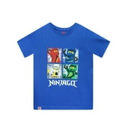 Lego Ninjago Boys T-Shirt Blue Sizes 6-14