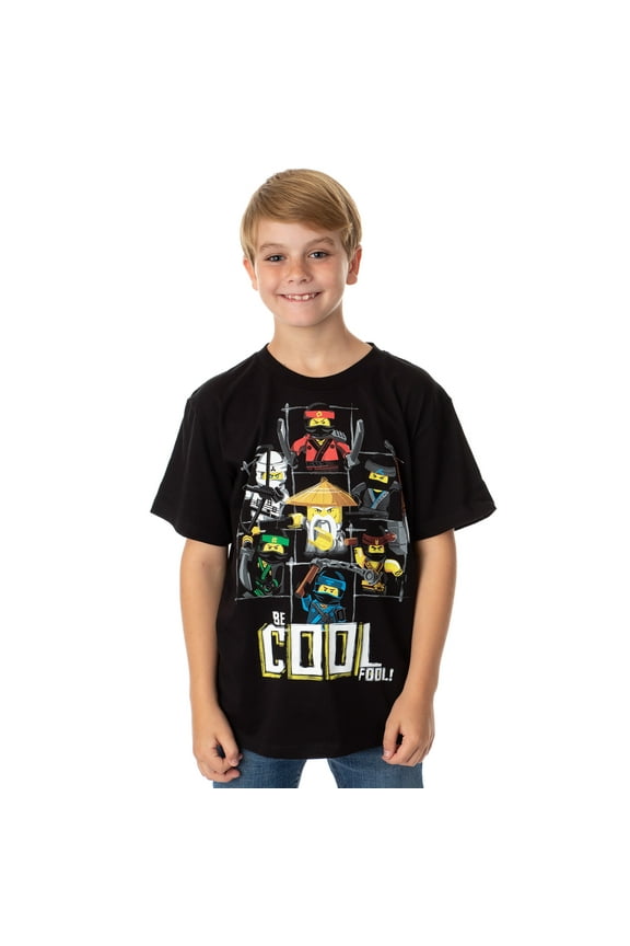 Lego Ninjago Movie Boys' Martial Arts Be Cool Fool Graphic Print T-Shirt, S