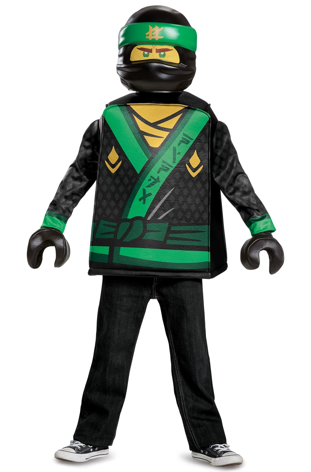 Lego Ninjago Movie Lloyd Boys Green Energy Ninja Halloween Costume-L