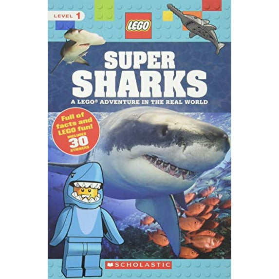 Pre-Owned Super Sharks (Lego Nonfiction), Volume 7: A Lego Adventure in the Real World (Paperback) 1338261932 9781338261936