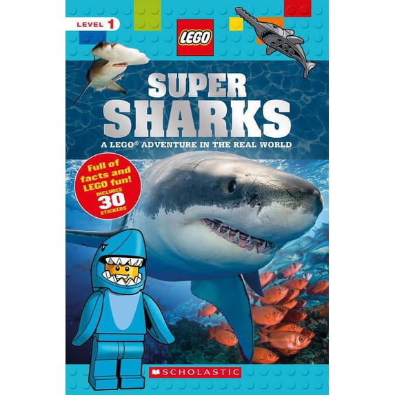 Lego Nonfiction: Super Sharks (Lego Nonfiction), Volume 7: A Lego Adventure in the Real World (Paperback)