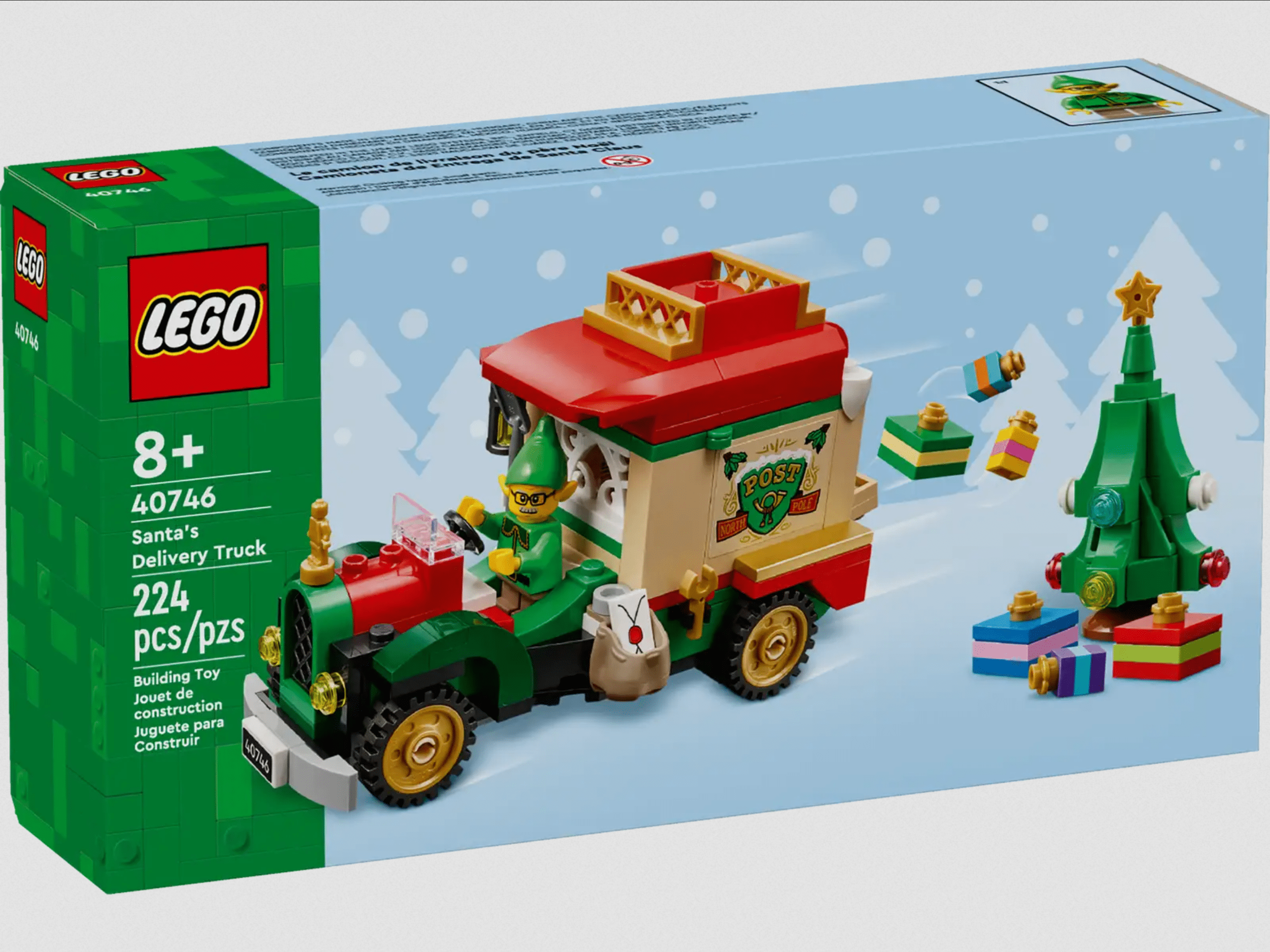 水彩画　works7  F8号 Lego Santa's Delivery Truck 40746 - Walmart.com