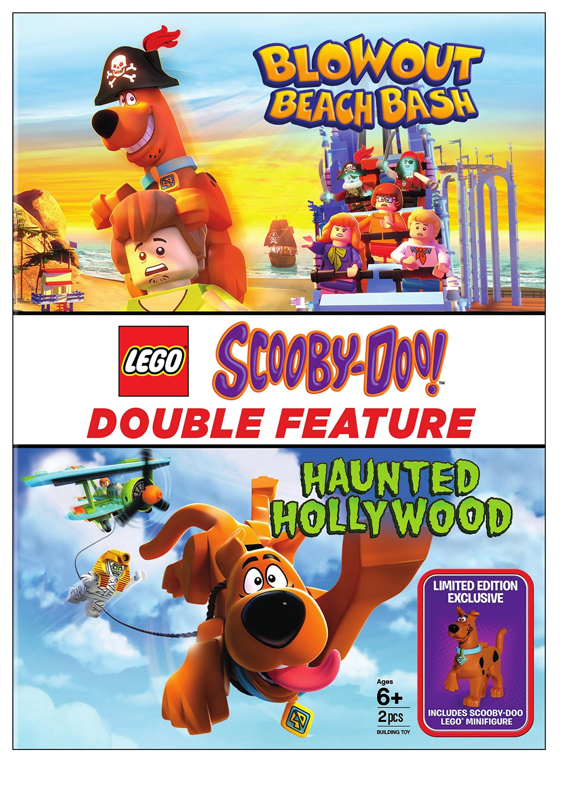 Lego Scooby: Haunted Hollywood/Blowout Beach Bash (DBFE/DVD w/Figurine) (DVD + Toy) [DVD]