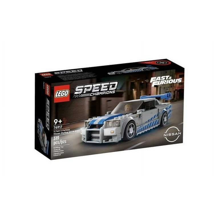 LEGO Speed Champions 76917 Nissan Skyline GT-R (R34) 2 Fast 2 Furious,  Maquette de Voiture blanc - Lego