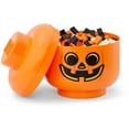 thumbnail image 1 of LEGO Small Stackable Storage Head, Pumpkin, 1 of 4