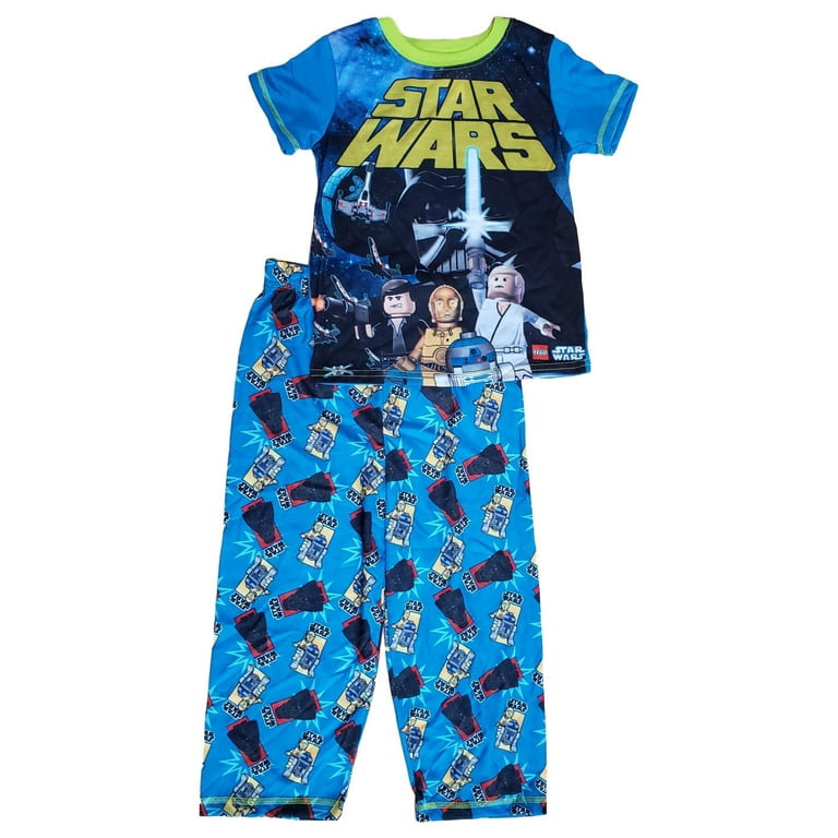 Lego Star Wars Boy Luke Skywalker Han Solo Darth Vader 2 Piece Pajama PJ Set 4 5