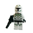 thumbnail image 1 of Lego Star Wars Clone Trooper Mini Figure with Sand Green Markings and Blaster Clone Wars, 1 of 3