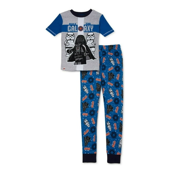 Lego Star Wars Darth Vader 2PC Short Sleeve Tight Fit Pajama Set Boy Size 10