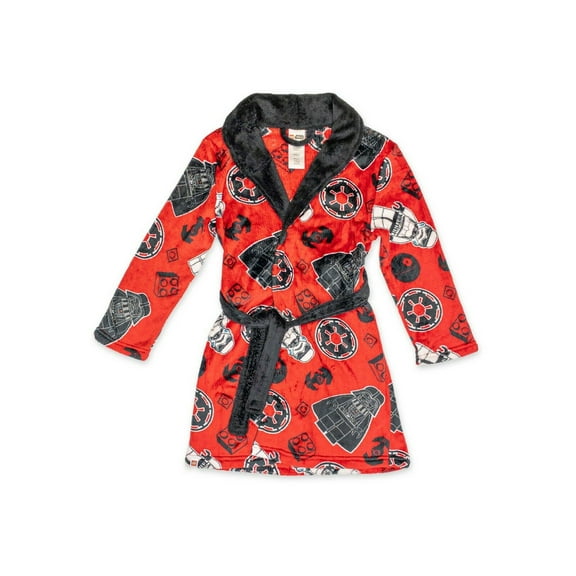 Lego Star Wars Darth Vader Stormtrooper Bath Robe Pajama Boy Size 8