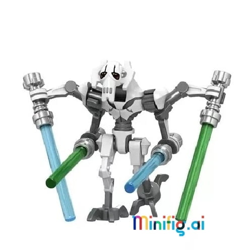 Lego Star Wars General Grievous White Armor Minifigure