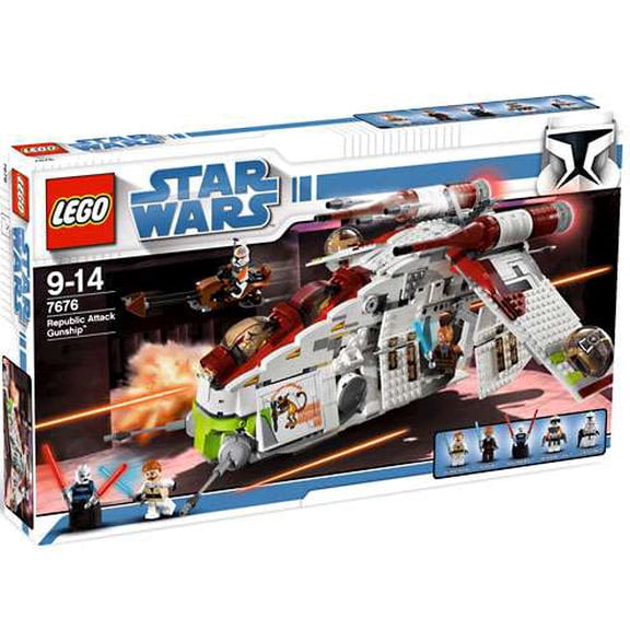 Pre-Owned Star Wars Clone Wars Republic Attack Gunship Set LEGO 7676 [Damaged Package]
