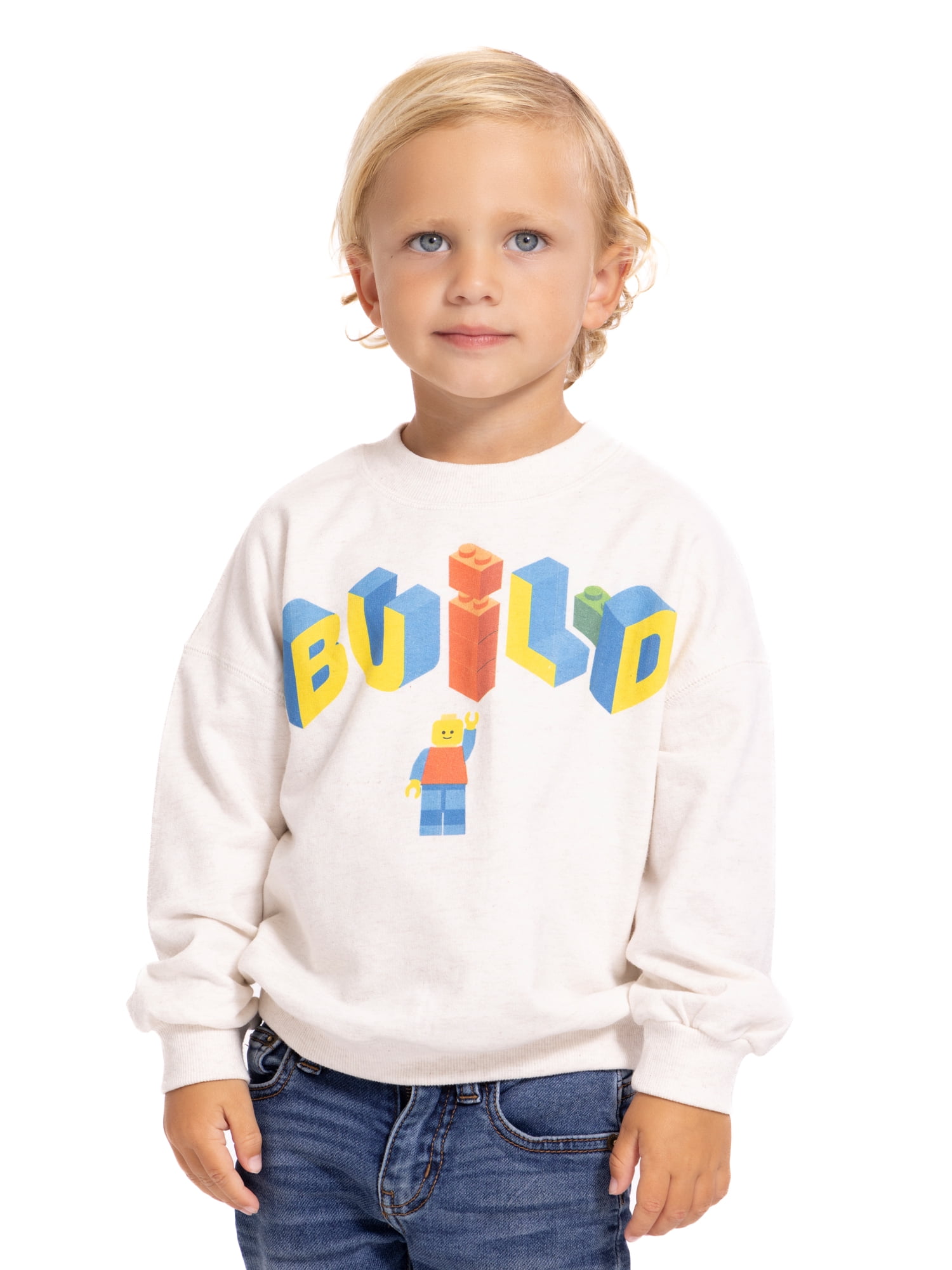 Lego Toddler Long Sleeve Graphic Crewneck, Sizes 12M-5T