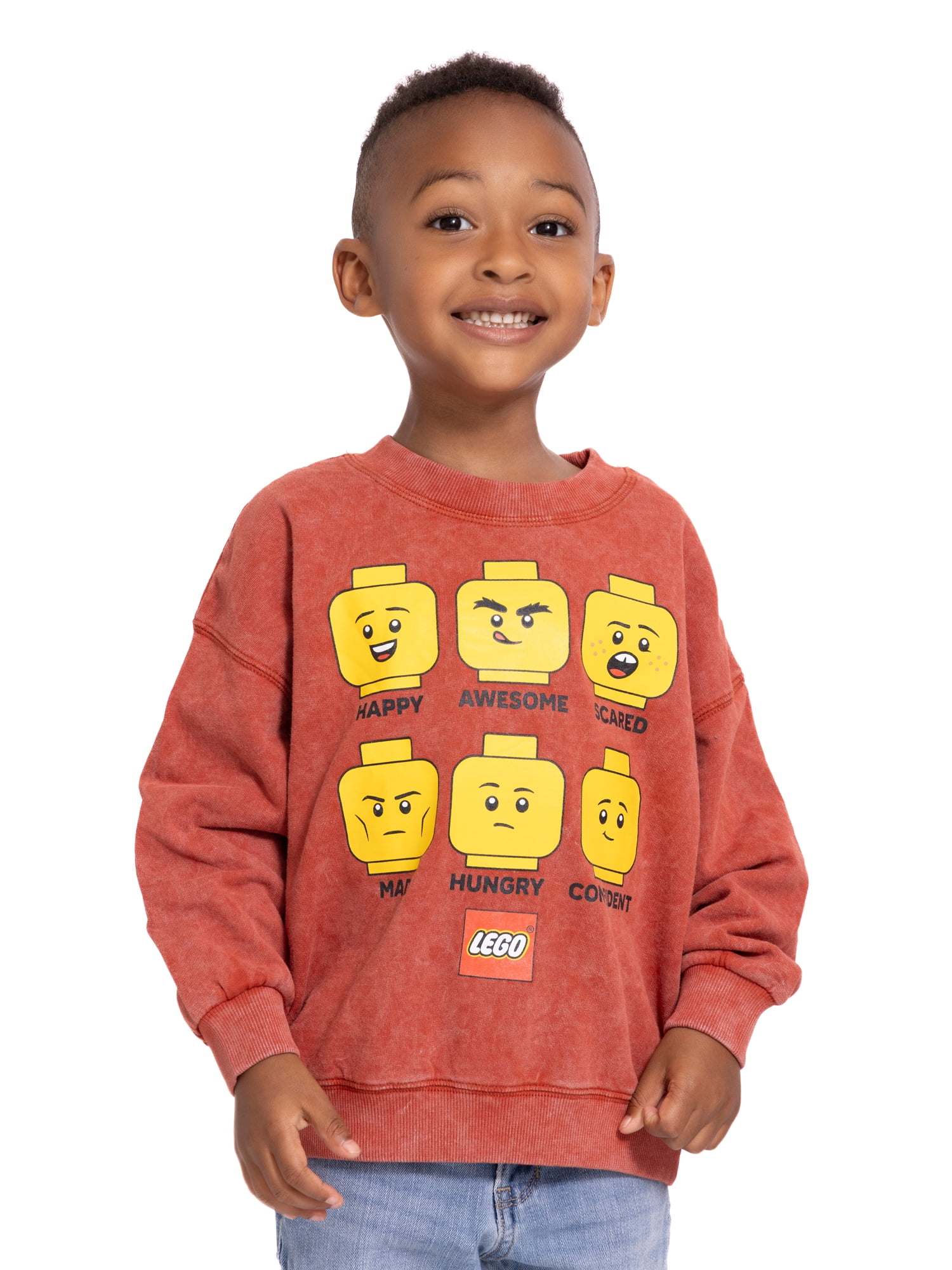 Lego Toddler Long Sleeve Graphic Crewneck, Sizes 12M-5T