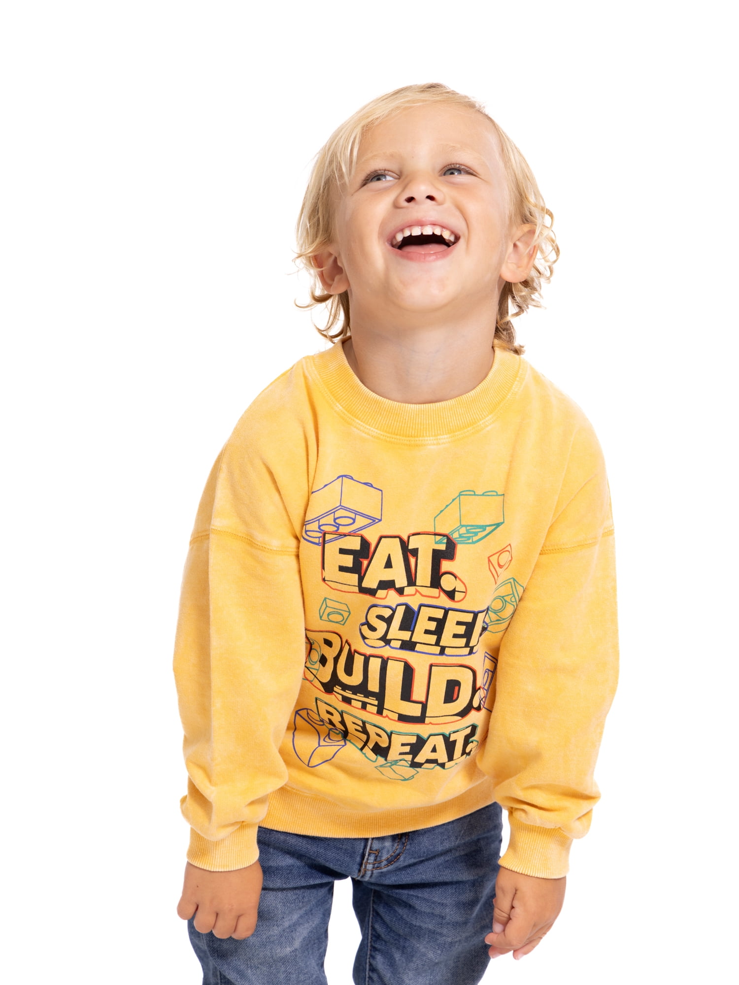 Lego Toddler Long Sleeve Graphic Crewneck, Sizes 12M-5T