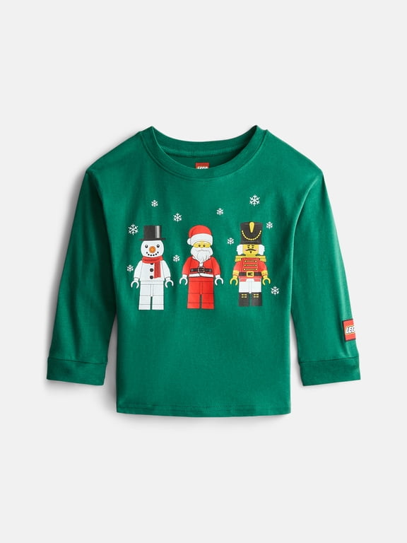 Toddler Long Sleeve Graphic Crewneck Tee, Sizes 12M-5T
