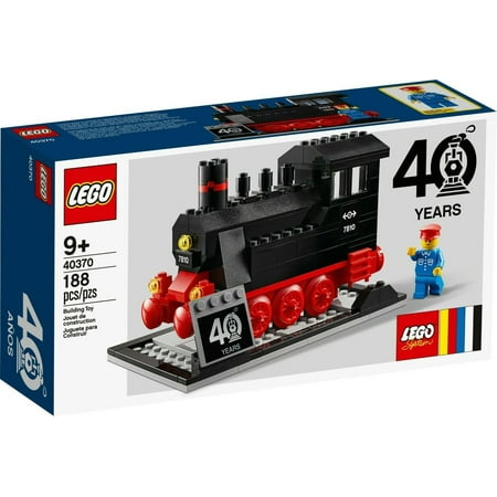 LEGO Steam Engine 40 Years Exclusive 188 Piece Building Set 40370