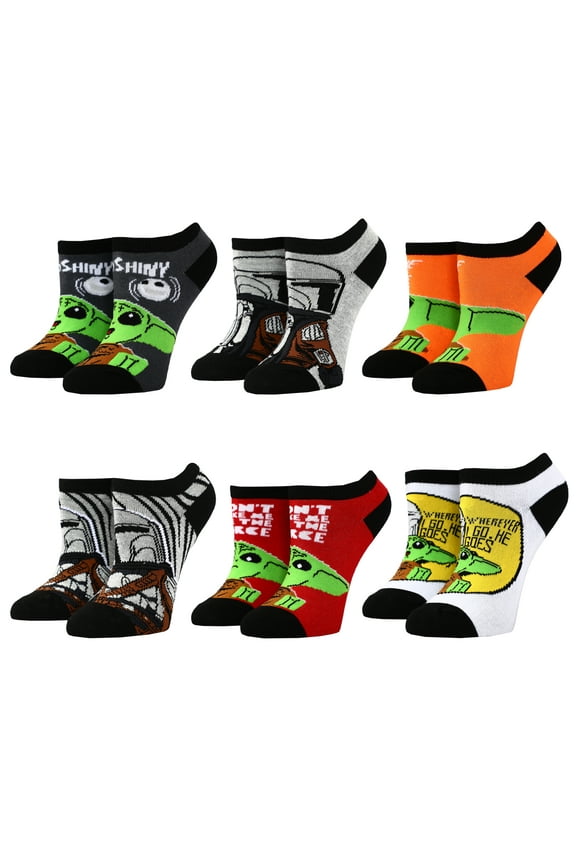 LEGO x Star Wars: The Mandalorian - Grogu Little Kid's Ankle Socks (6 Pairs)