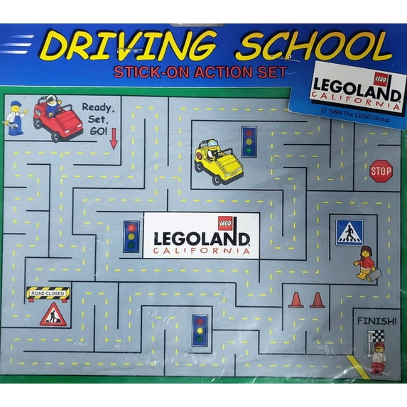 Legoland California Driving School Stick-on Action Set