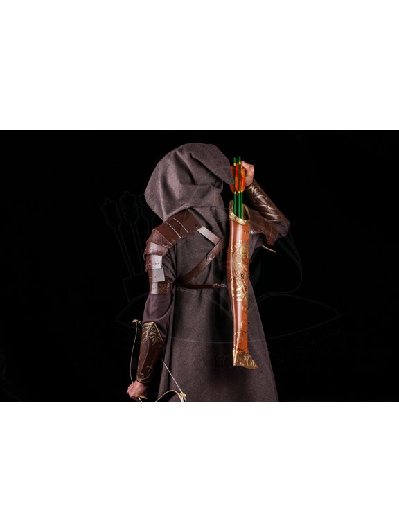 Legolas Elven Pauldrons Shoulder Armor Lord of the rings cosplay leather armor Christmas Gift