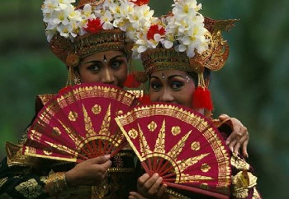 Legong Dancers Bali Indonesia Canvas Art - Michele Westmorland DanitaDelimont (26 x 18)