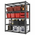 thumbnail image 1 of Legooin 24x48x72 inch Garage Storage Rack Height Adjustable Shelving Unit Industrial Residential Wire Shelf Organizer Rack 2500 lbs Load Capacity, Black, 1 of 11