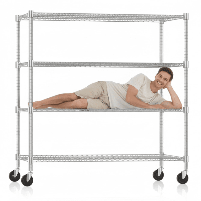 Legooin 4-Tier Storage Rack | Industrial shelf units - Walmart Business ...