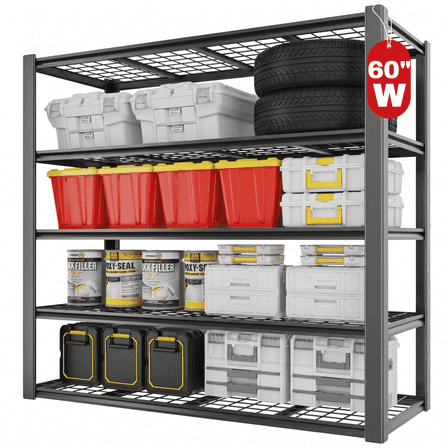 Muscle Rack Heavy-Duty 5-Shelf Metal Garage Storage Unit, 48