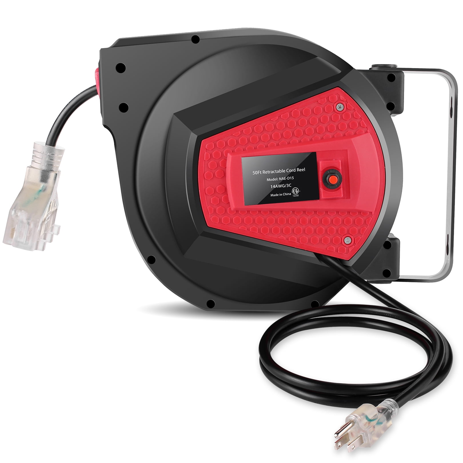 Legooin® Automatic Cable Reel, 50ft Wall and Ceiling Mount, 180° Swivel