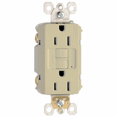 Legrand 1597I3PKCC4 Pass & Seymour GFCI Outlet, 15A, Ivory, 3-Pack - Quantity 1