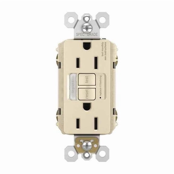 Legrand Nightlight GFCI Combo,Dplx Switch,125VAC 1597NTLTRLACCD4
