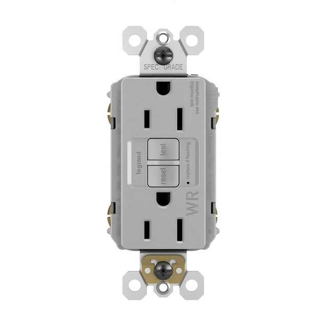 Legrand 1597Trwr Radiant 15 Ampere Tamper Resistant Weather Resistant Self-Test Gfci