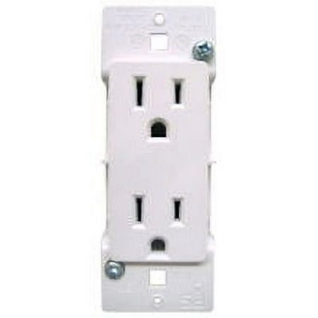 Legrand 201040, 15A 120V White Self-Contained Electrical Outlet
