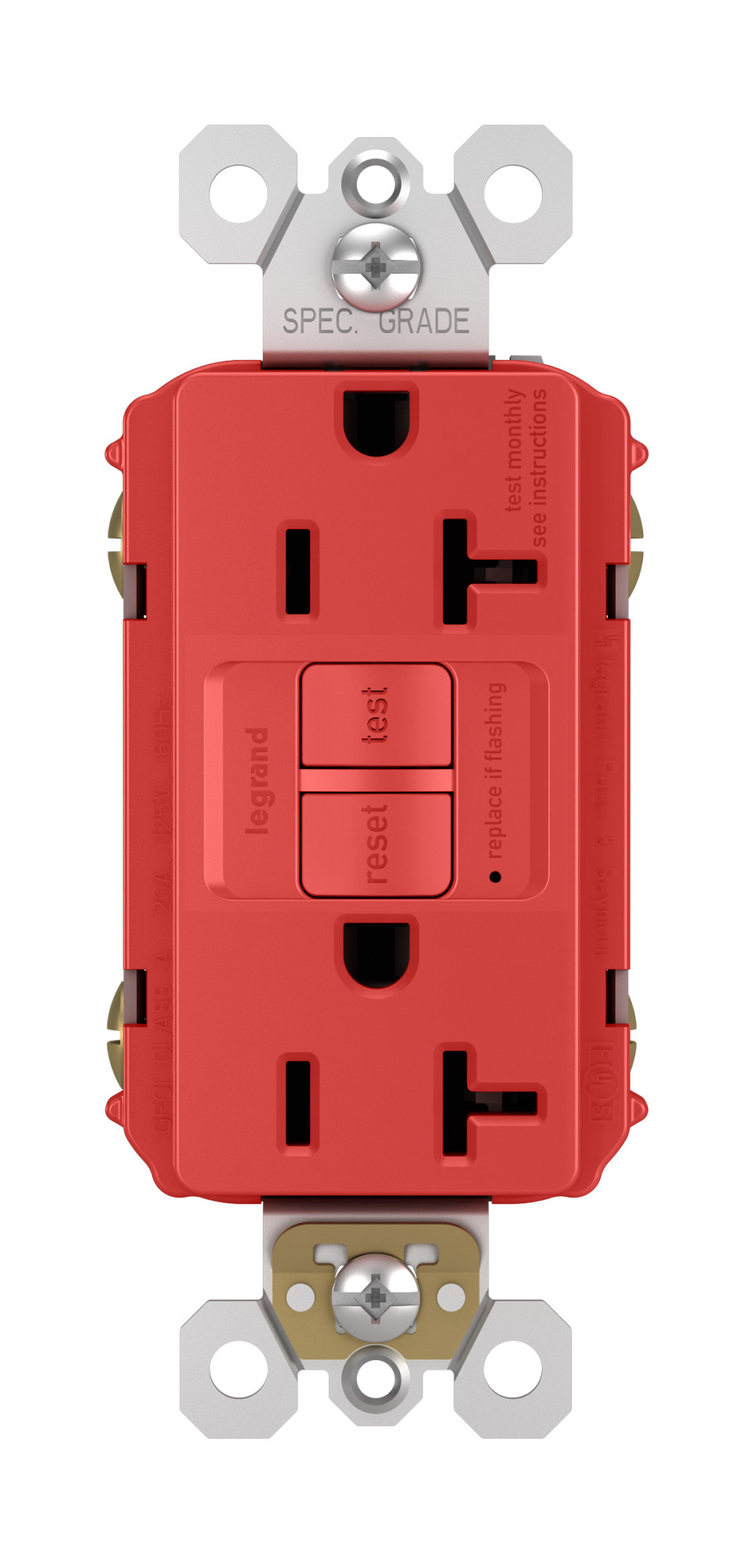 Legrand 2097Tr Radiant 20 Ampere TamperResistant SelfTest Gfci