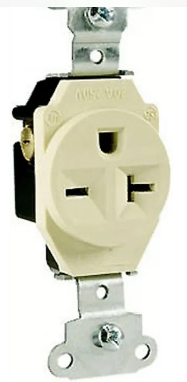 Legrand 5851ICC8 Pass & Seymour 20A Heavy-Duty Single Outlet - Quantity 4