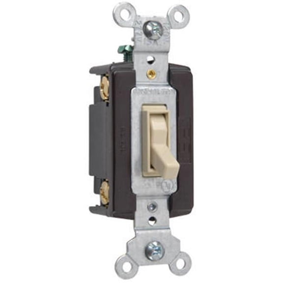 Legrand 664IGCC12 Pass & Seymour 15A Ivory Standard 4-Way Toggle Switch - Quantity 1
