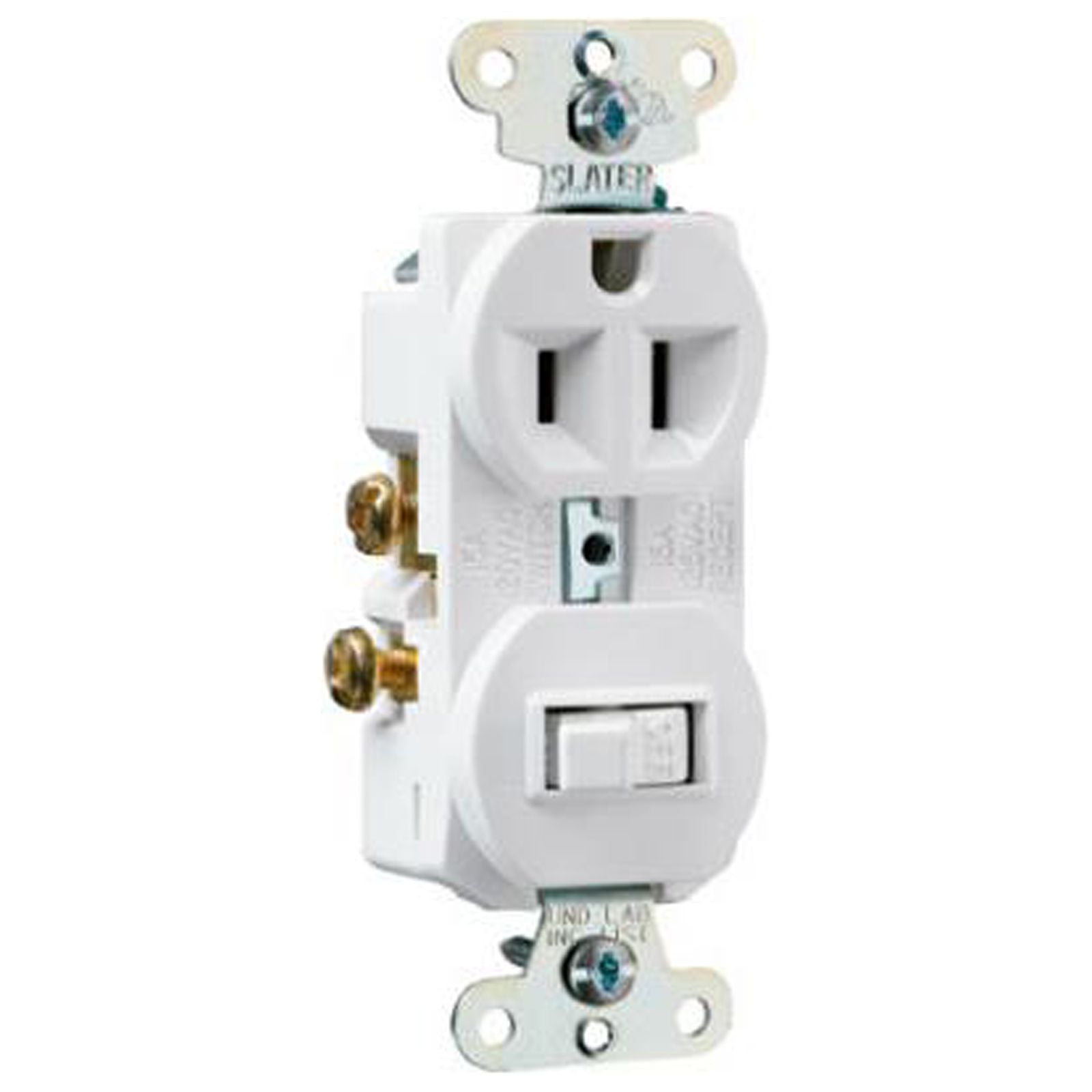 Legrand 691WCC6 Pass & Seymour Combination Switch & Outlet, White ...